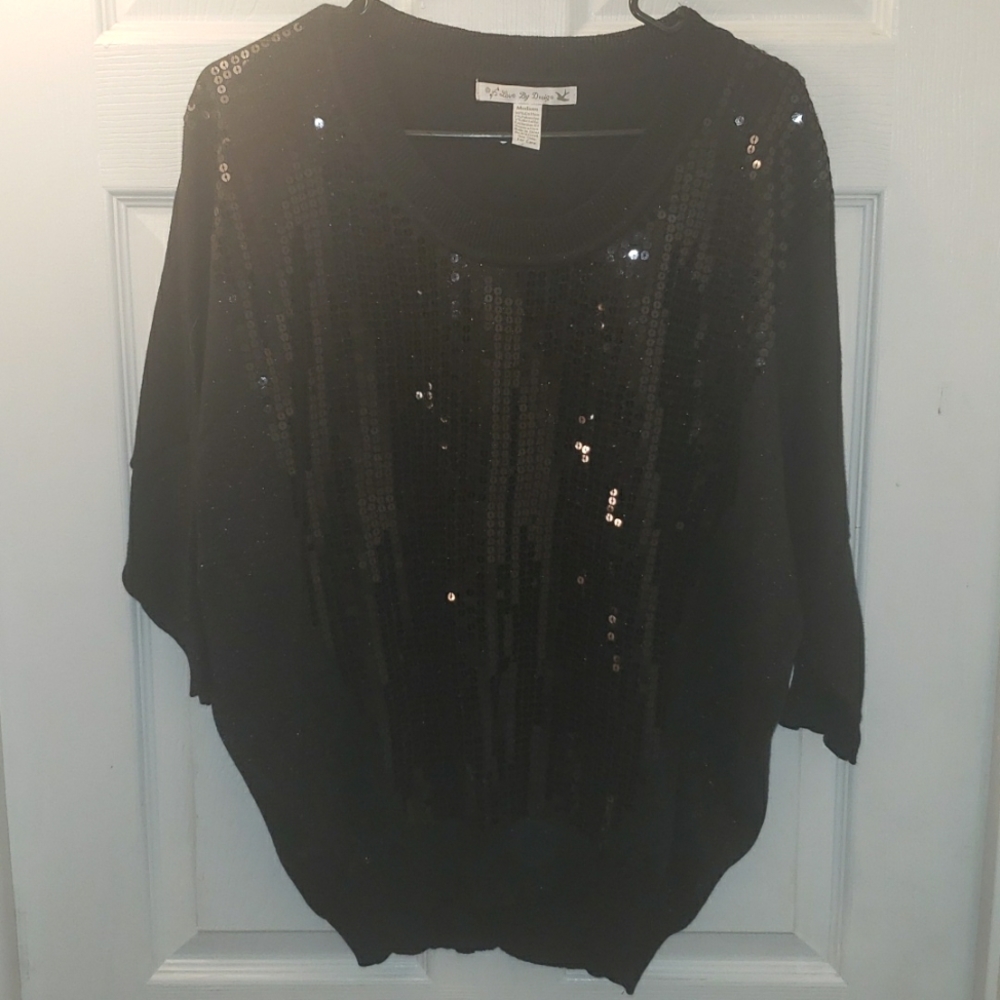 Love by Design,medium, black shirt.